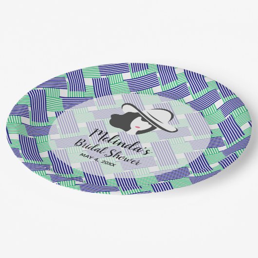 Lady Big Pet Derby Vrijgezellenfeest Papieren Bordje (Gekanteld)