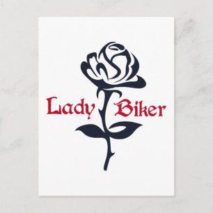 Lady Biker Briefkaart