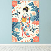 Lady Bingata Canvas Afdruk (Insitu (Houten vloer))