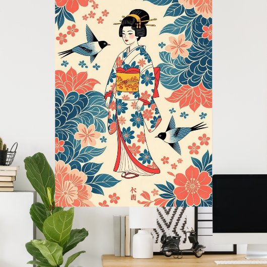 Lady Bingata Poster (Thuiskantoor)