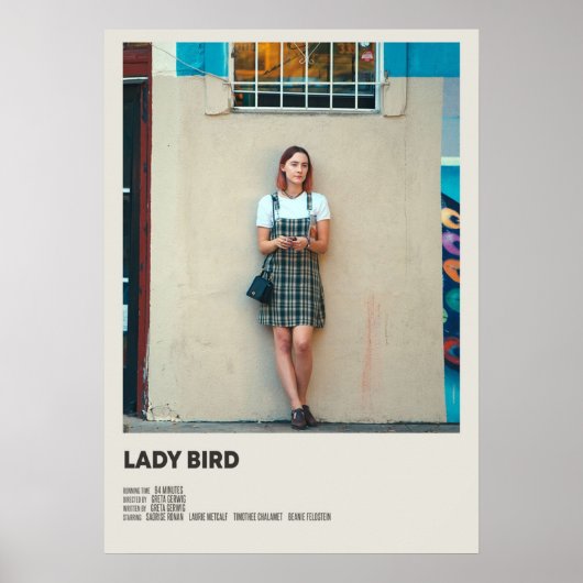 Lady Bird film Poster (Voorkant)