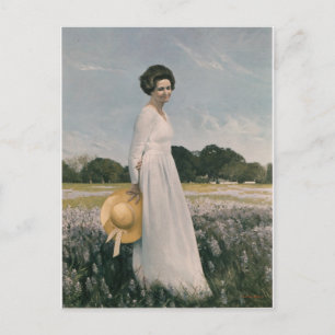 Lady Bird Johnson - Aaron Shikler (1978) Briefkaart