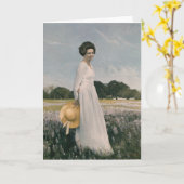 Lady Bird Johnson - Aaron Shikler (1978) Kaart (Gele Bloem)