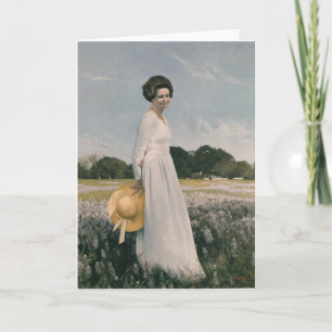 Lady Bird Johnson - Aaron Shikler (1978) Kaart