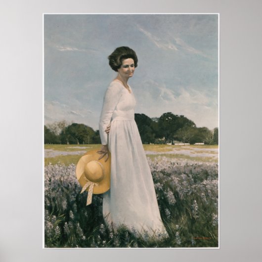 Lady Bird Johnson - Aaron Shikler (1978) Poster (Voorkant)