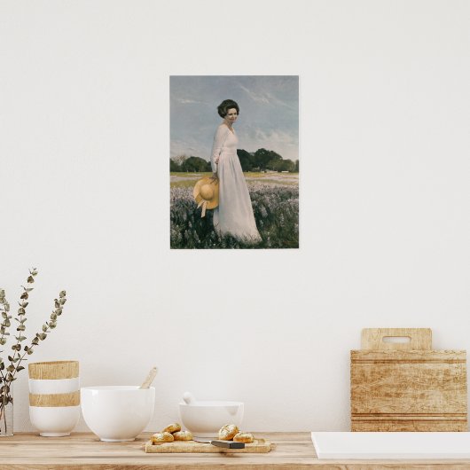 Lady Bird Johnson - Aaron Shikler (1978) Poster (Keuken)