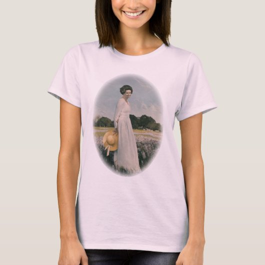 Lady Bird Johnson - Aaron Shikler (1978) T-shirt (Voorkant)