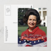 Lady Bird Johnson, First Lady of the U.S. Briefkaart (Voorkant / Achterkant)