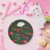 Lady birds Custom Verjaardag Papier Borden Papieren Bordje (Feest)