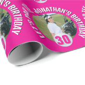 Lady Birthday Bash en Golf Fun Cadeaupapier (Rol Hoek)