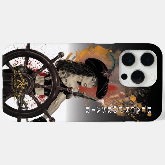 Lady Black Corsair Case-Mate iPhone Case (Achterkant (horizontaal))