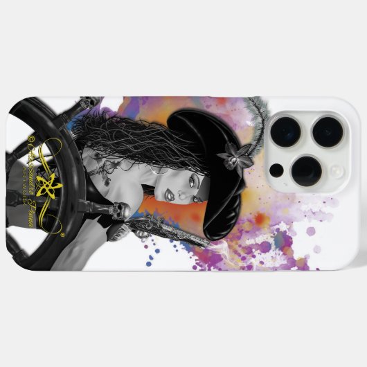 Lady Black Corsair Case-Mate iPhone Case (Achterkant (horizontaal))