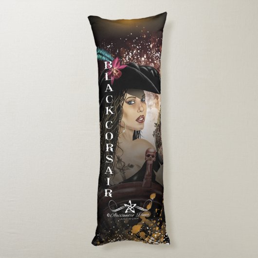 Lady Black Corsair Lichaamskussen (Achterkant (Verticaal))