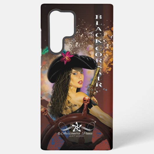 Lady Black Corsair Samsung Galaxy Hoesje (Achterkant)
