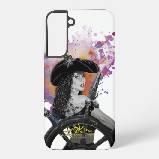 Lady Black Corsair Samsung Galaxy Hoesje (Achterkant)