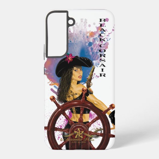 Lady Black Corsair Samsung Galaxy Hoesje (Achterkant)