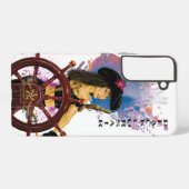 Lady Black Corsair Samsung Galaxy Hoesje (Achterkant horizontaal)