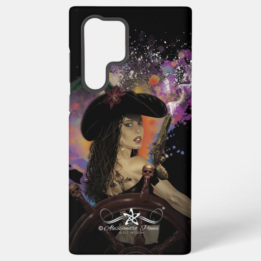 Lady Black Corsair Samsung Galaxy Hoesje (Achterkant)