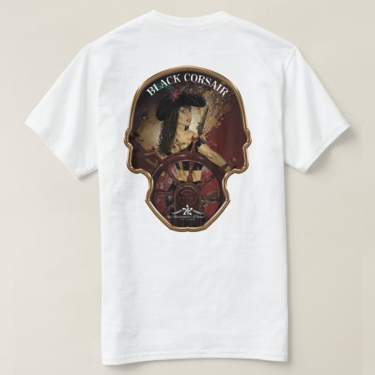 Lady Black Corsair T-shirt (Design achterkant)