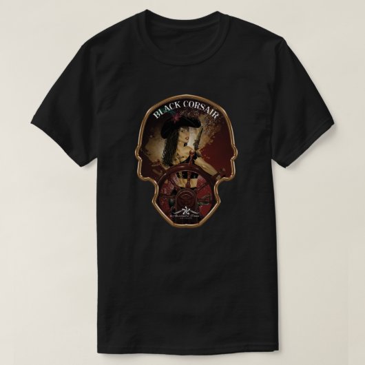 Lady Black Corsair T-shirt (Design voorkant)
