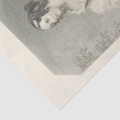 -Lady Black- en wittewhitepaper Tissuepapier (Detail)