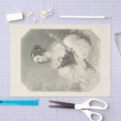 -Lady Black- en wittewhitepaper Tissuepapier (Craft)