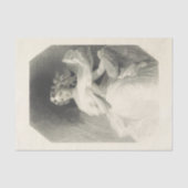 -Lady Black- en wittewhitepaper Tissuepapier (Voorkant)