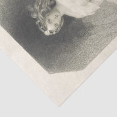 -Lady Black- en wittewhitepaper Tissuepapier (Detail)