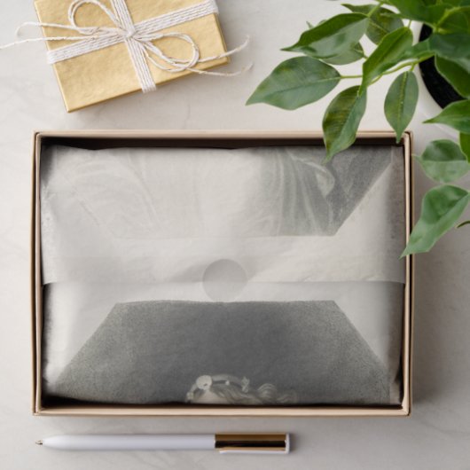 -Lady Black- en wittewhitepaper Tissuepapier (Geschenk)