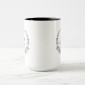 Lady Black Monogram Ringer 15oz Mok (Midden)