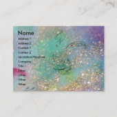 LADY BLAUW MASKER Elegant, Schoonheidssalon, Make- Visitekaartje (Voorkant)