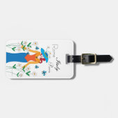 Lady Blue Bagagelabel (Voorkant horizontaal)