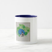 "Lady Blue" gedrukte Mok (Midden)