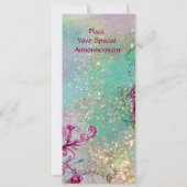 LADY BLUE MASK Elegant Masquerade Feest Programma (Achterkant)