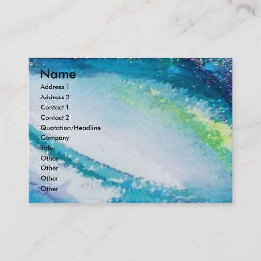 LADY BLUE MASK Venetiaanse Masquerade Roze Blauwgr Visitekaartje (Voorkant)