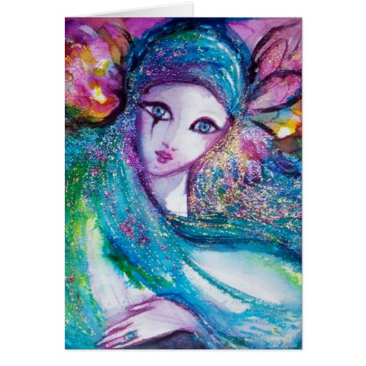 LADY BLUE MASK Venetian Masquerade Party (Voorkant)