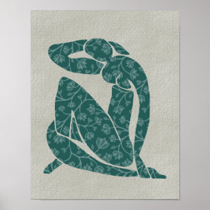 Lady Blue Matisse Herbezocht Print Poster Papier