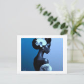 Lady Blue Postcard Briefkaart (Staand voorkant)