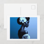 Lady Blue Postcard Briefkaart (Voorkant / Achterkant)