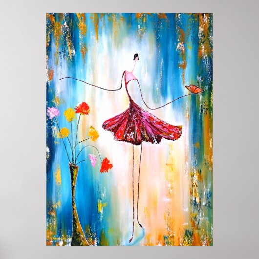 Lady blue poster (Voorkant)