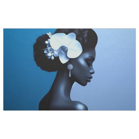 Lady Blue  Stof (Fat Quarter)