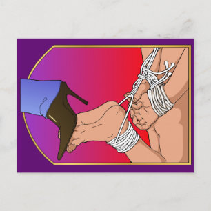 Lady Boot Briefkaart