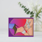 Lady Boot-Briefkaart Briefkaart (Staand voorkant)