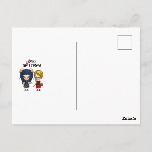 Lady Boot-Briefkaart Briefkaart (Achterkant)