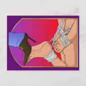 Lady Boot-Briefkaart Briefkaart (Voorkant)