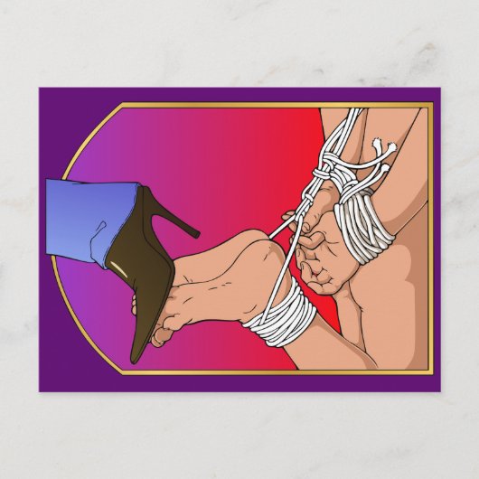 Lady Boot-Briefkaart Briefkaart (Voorkant)