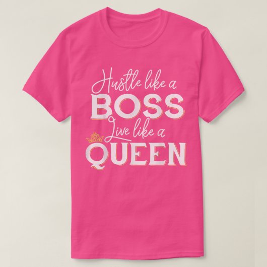 Lady Boss als een baas T-shirt (Design voorkant)
