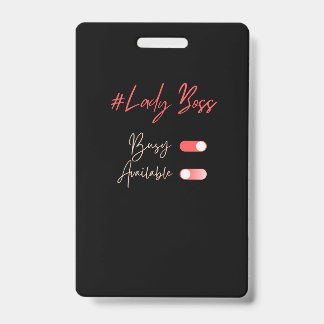 Lady Boss Badge
