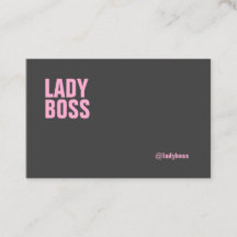 Lady Boss Bold-visitekaartje -