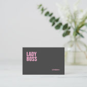 Lady Boss Bold-visitekaartje - Visitekaartje (Staand voorkant)